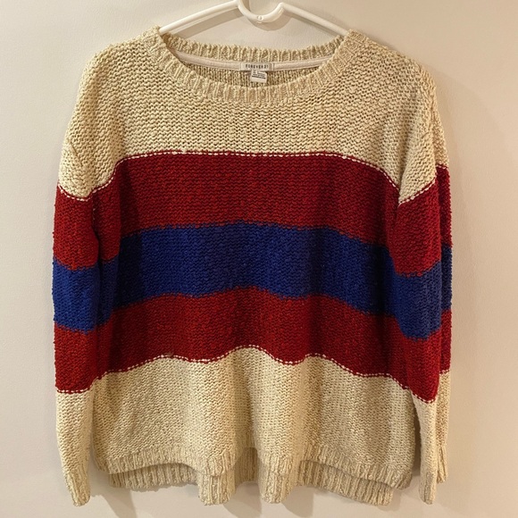Colorblock Forever21 Sweater - Picture 1 of 3